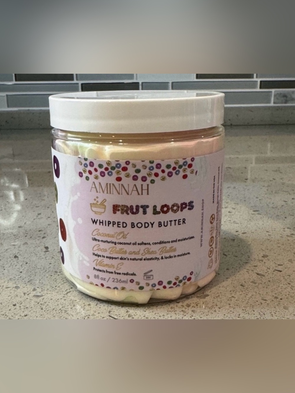 Aminnah Fruit Loops Whipped Body Butter - Pastel Multicolor